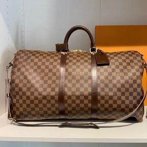 KEEPALL BANDOULIÈRE 55 DAMIER EBENE